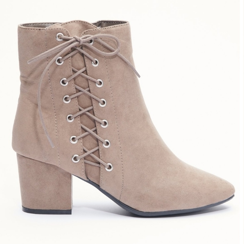 Lace up booties